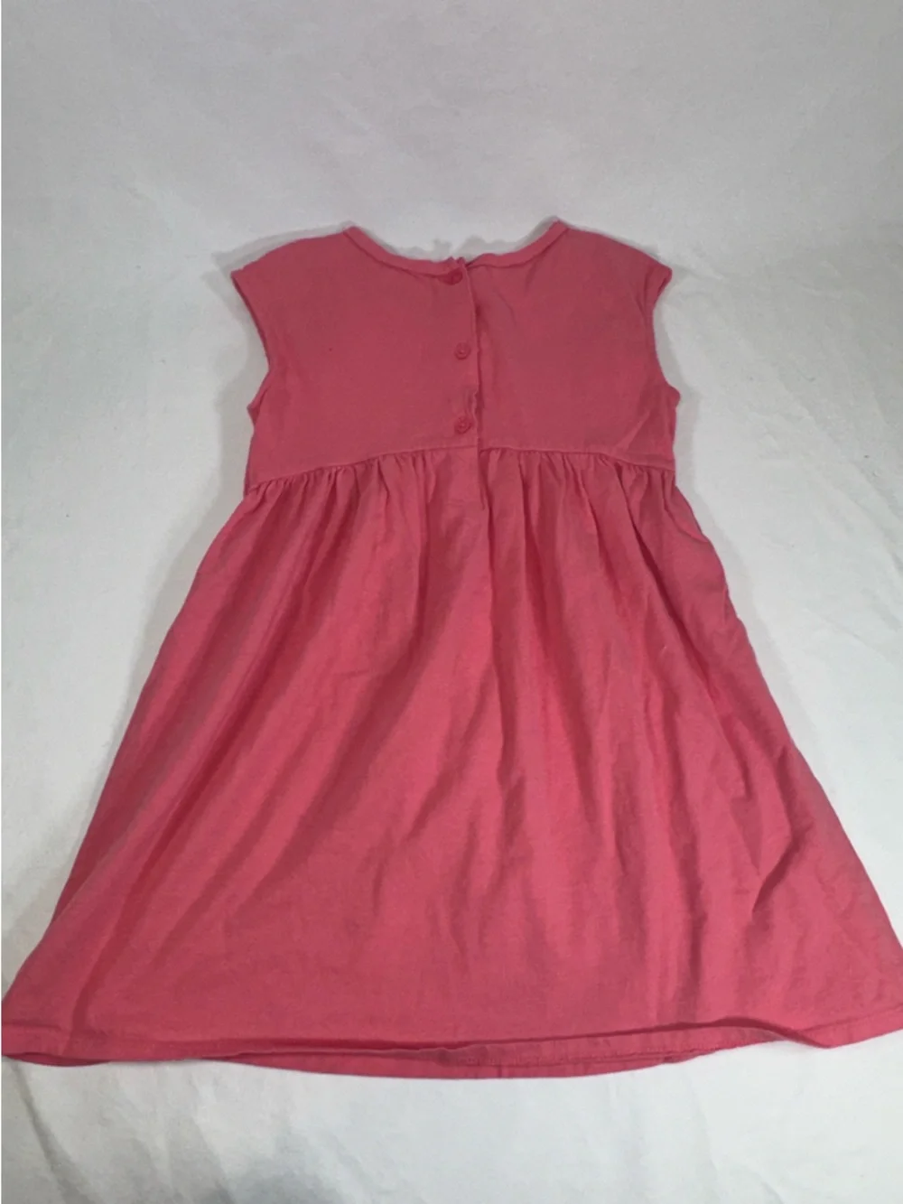 Carters Toddler Girls Pink Dress Sleeveless Embroidered Play Dress Size 5T